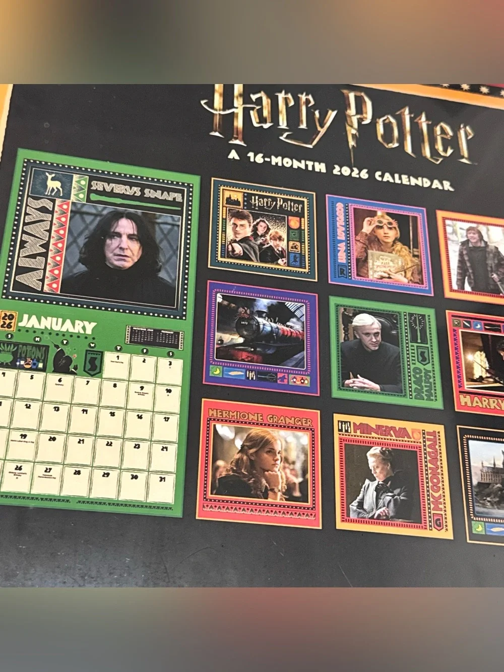 Harry Potter 2026 Wall Calendar